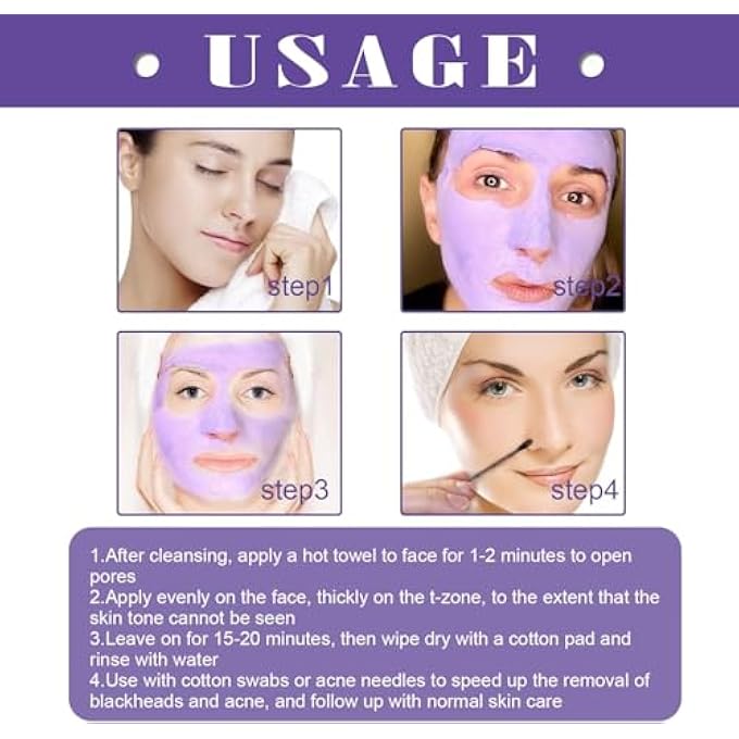Lezpzay CLEANSING MASK, PIMPLE MASK, BLACKHEAD REMOVER, PEEL-OFF MASK, DEEP CLEANSING FOR OIL CONTROL, PORES, FACE CARE,30ML - Image 3